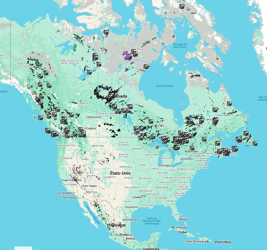 Coverage — Canada, then Canada and the United States.